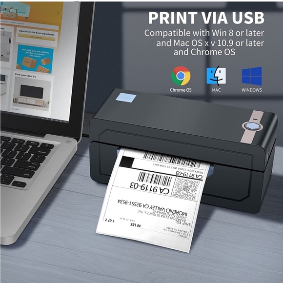 Bluetooth Thermal Shipping Label Printer – Wireless 4x6 Shipping Label Printer - Picture 4 of 6